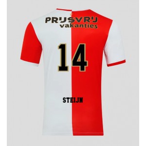 Feyenoord Sem Steijn #14 Jalkapallovaatteet Kotipaita 2025-26 Lyhythihainen